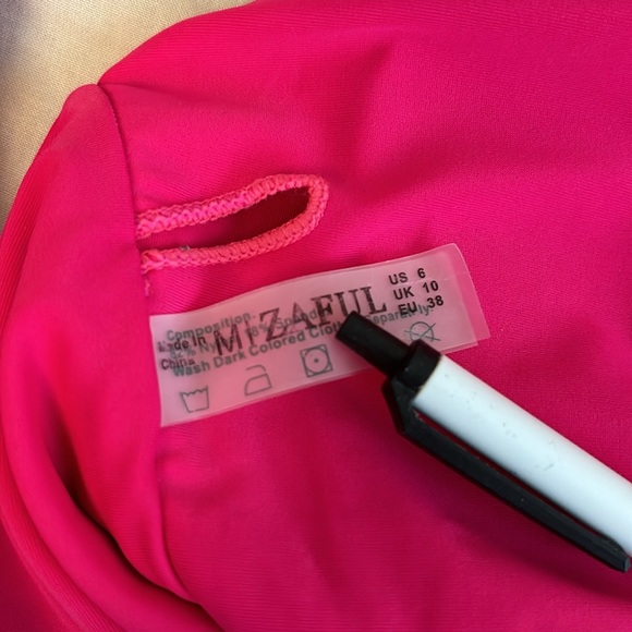 Pink One Piece Bathing Suit - Picture 3 of 3